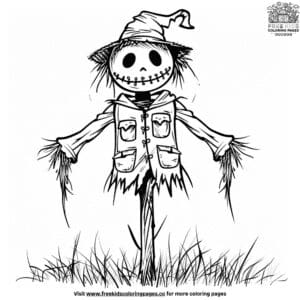 Spooky Halloween Monster Coloring Pages