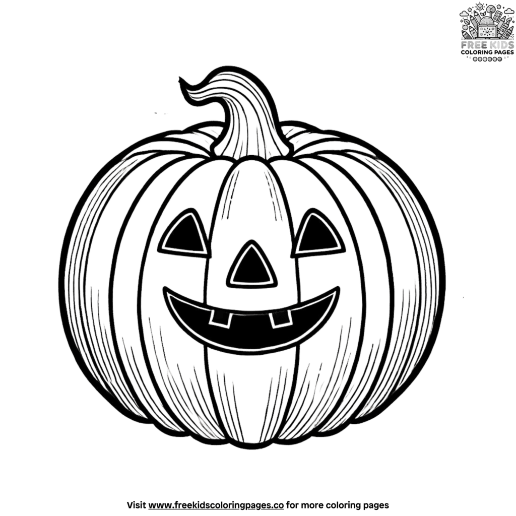 Dynamic Halloween Pumpkin Coloring Pages