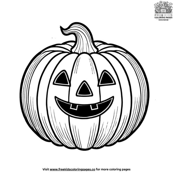 Dynamic halloween pumpkin coloring pages