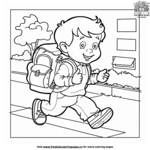 Kindergarten back to school coloring pages