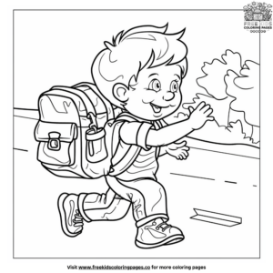 Kindergarten Back to School Coloring Pages