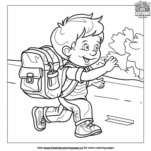 Kindergarten Back to School Coloring Pages