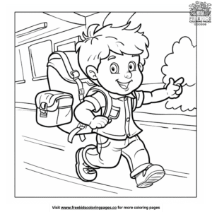 Captivating Kindergarten Back to School Coloring Pages