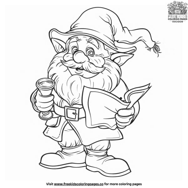 Leprechaun treasure hunt coloring pages