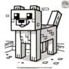 Exciting Minecraft Wolf Coloring Pages For Gamers