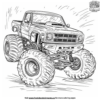 Police Monster Truck Coloring Pages