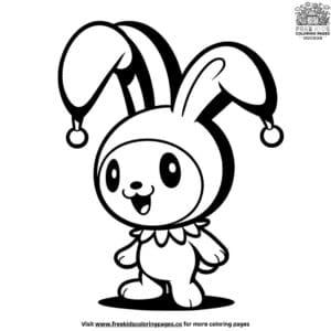 Sanrio coloring pages featuring kuromi