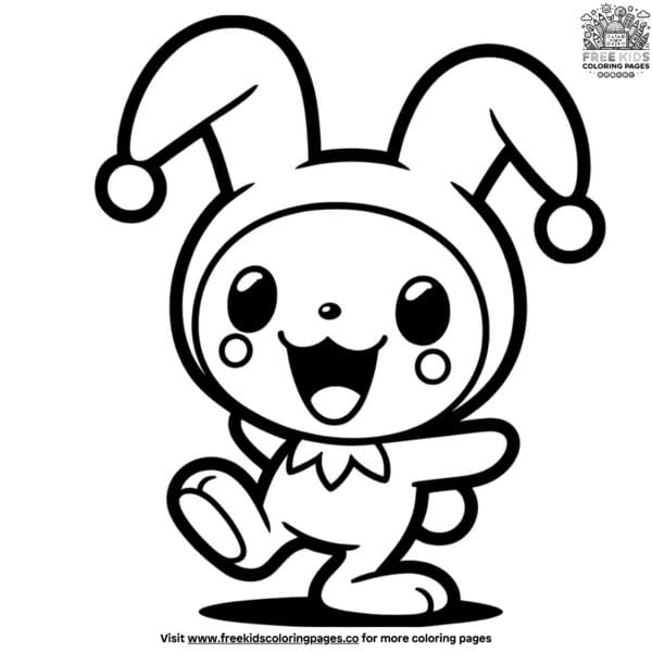 Vibrant sanrio coloring pages featuring kuromi