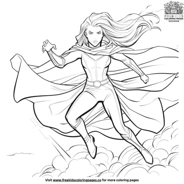 Superhero girls coloring pages