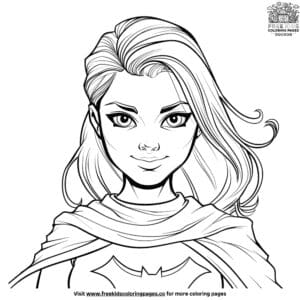 Stunning superhero girls coloring pages