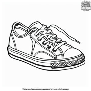 Exciting Tennis Shoe Coloring Pages: Fun for Young Athletes