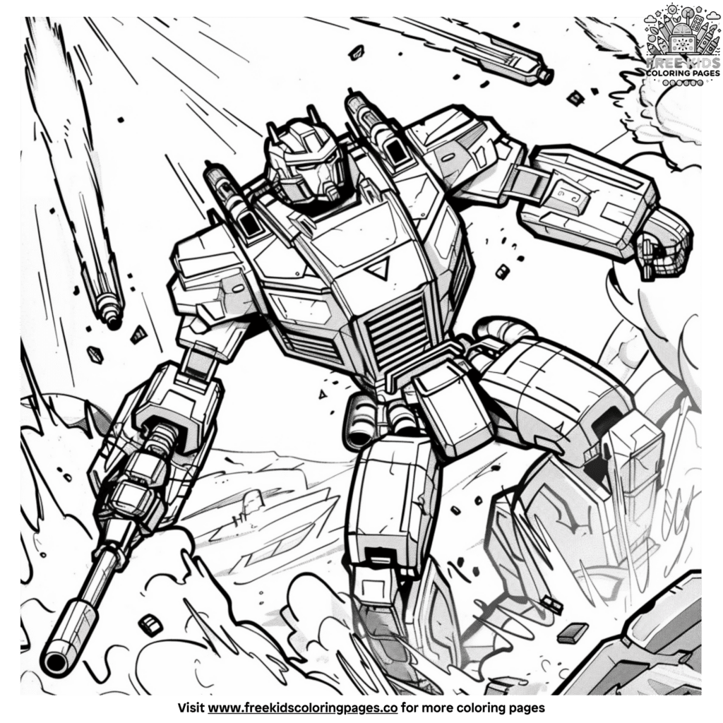 Exciting Transformer Robot Coloring Pages