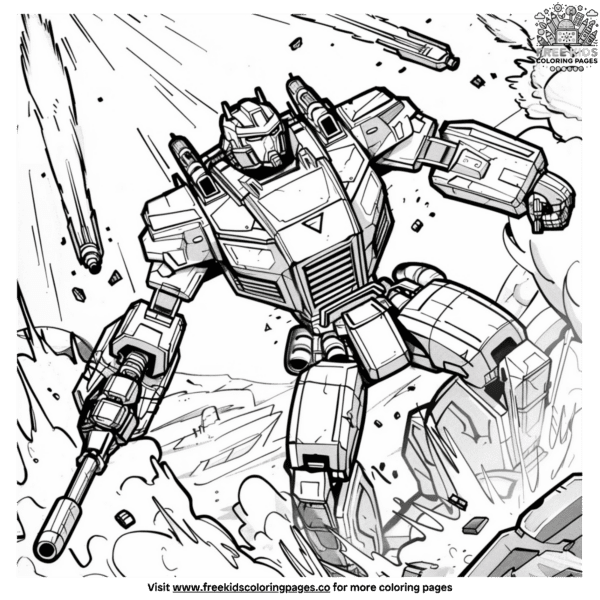 Transformer robot coloring pages