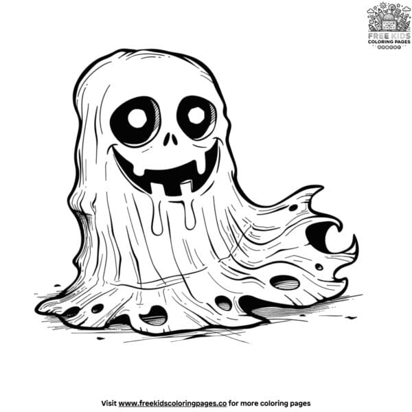 Ghost face coloring pages