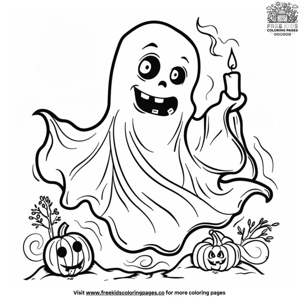 Ghost face coloring pages