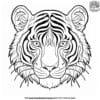 Tiger Face Coloring Pages