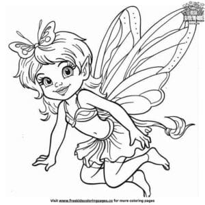 Fairy Coloring Pages for Toddlers