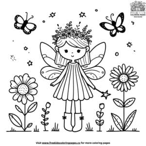 Fairy Garden Coloring Pages