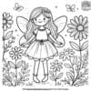 Fairy Jungle Coloring Pages