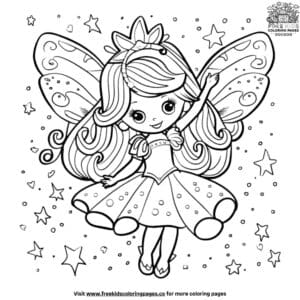 Fairy empress coloring pages