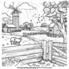 Farm Life Coloring Pages