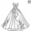 Fashion Dress Coloring Pages