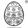 Vibrant Easter Egg Coloring Pages