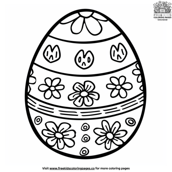 Festive Easter Egg Coloring Pages