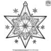 Festive Holiday Star Coloring Pages