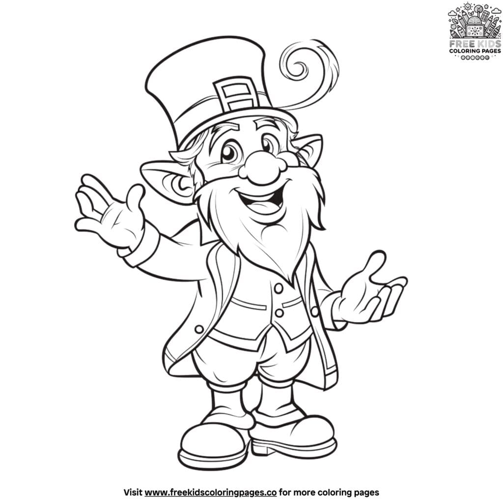 Festive st. Patrick's day parade coloring pages