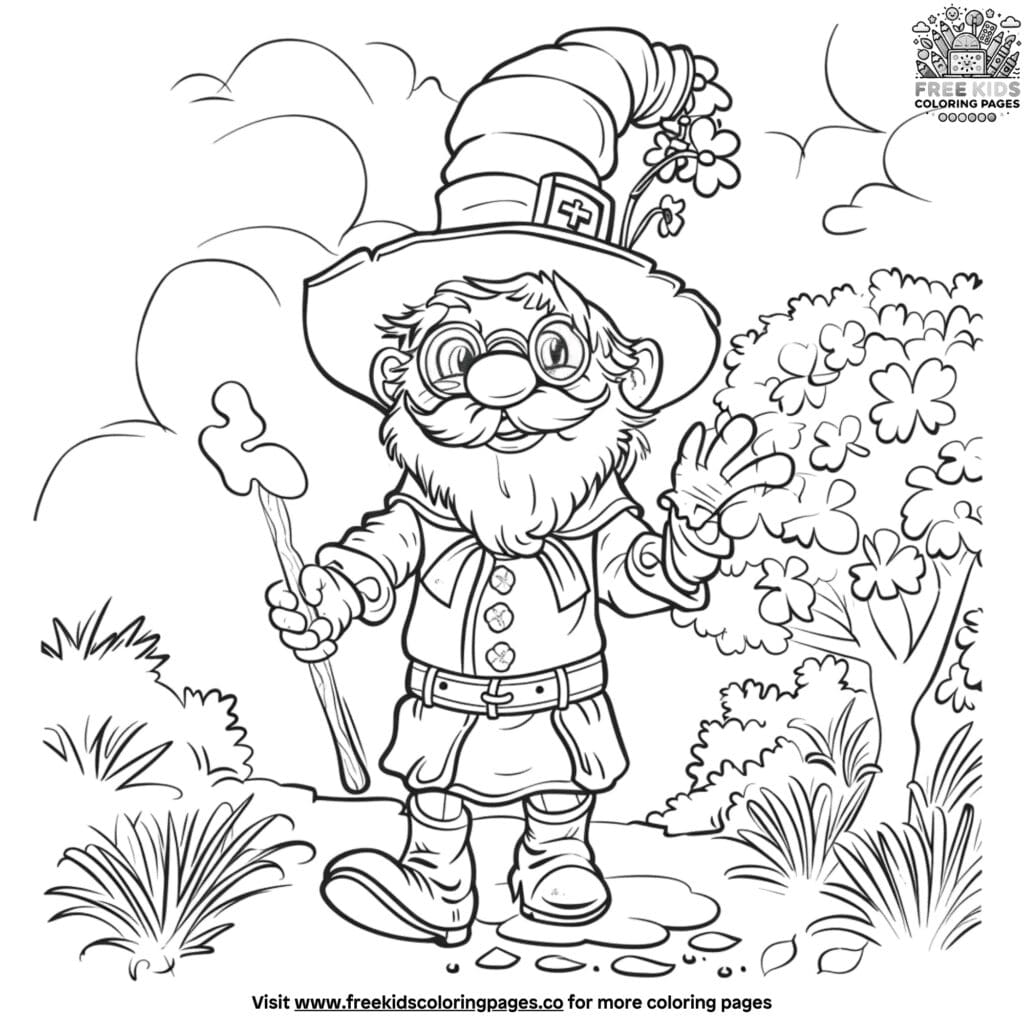 Festive st. Patrick's day parade coloring pages