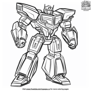 Strong megatron transformer coloring pages