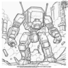 Epic Battle Robot Coloring Pages