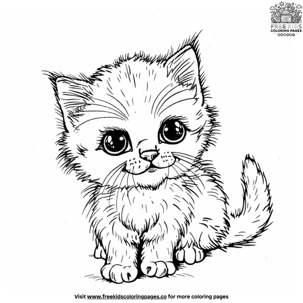 Snuggly felines coloring pages