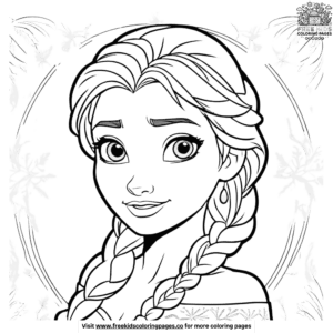 Appealing Frozen Coloring Pages For Toddlers