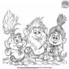 Whimsical Frozen Trolls Coloring Pages