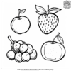 Fruit Coloring Pages for Toddlers