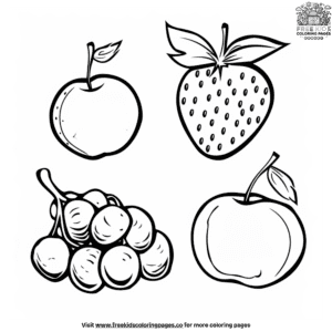 Fruit Coloring Pages for Toddlers