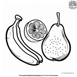 Fruit Coloring Pages for Toddlers