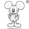 Full Size Mickey Mouse Coloring Pages