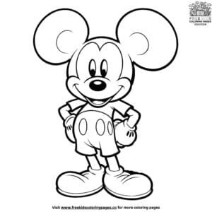 Full Size Mickey Mouse Coloring Pages