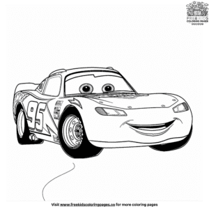 Exciting Cartoon Car Coloring Pages