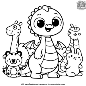 Cartoon Dragon Coloring Pages