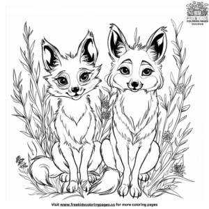 Fun Fox And Wolf Coloring Pages: A Delightful Duo