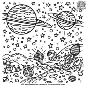 Fun Space Coloring Pages for Kids