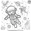 Fun Space Coloring Pages for Kids