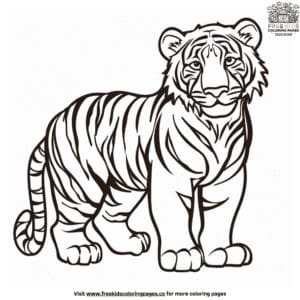 Tiger Coloring Pages for Kids