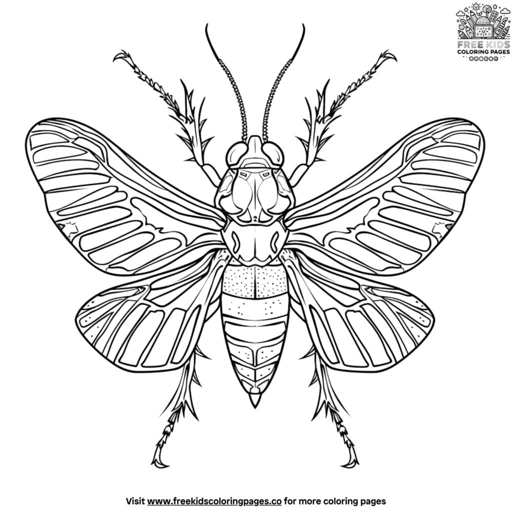 Fun and engaging bug coloring pages for kids