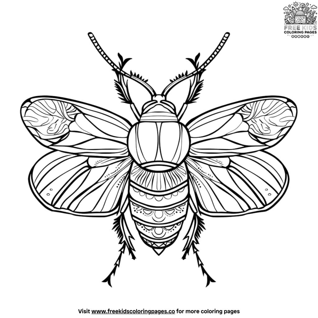 Fun and engaging bug coloring pages for kids