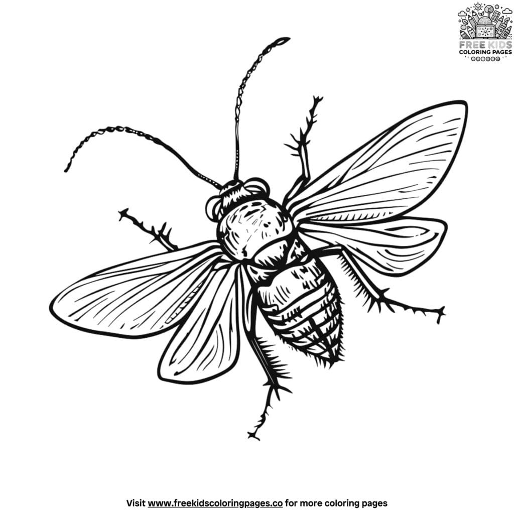 Fun and engaging bugs coloring pages for kids